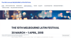 Desktop Screenshot of melbournelatinfestival.com.au